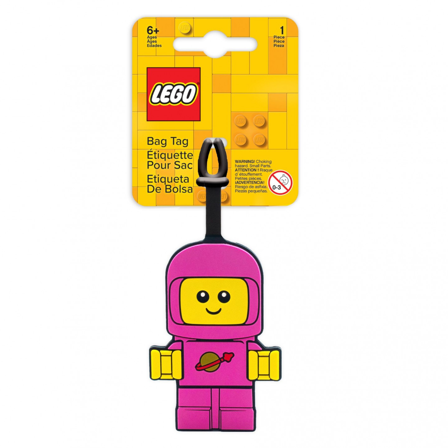 Ruimtebaby bagagelabel – roze — Afbeelding 2