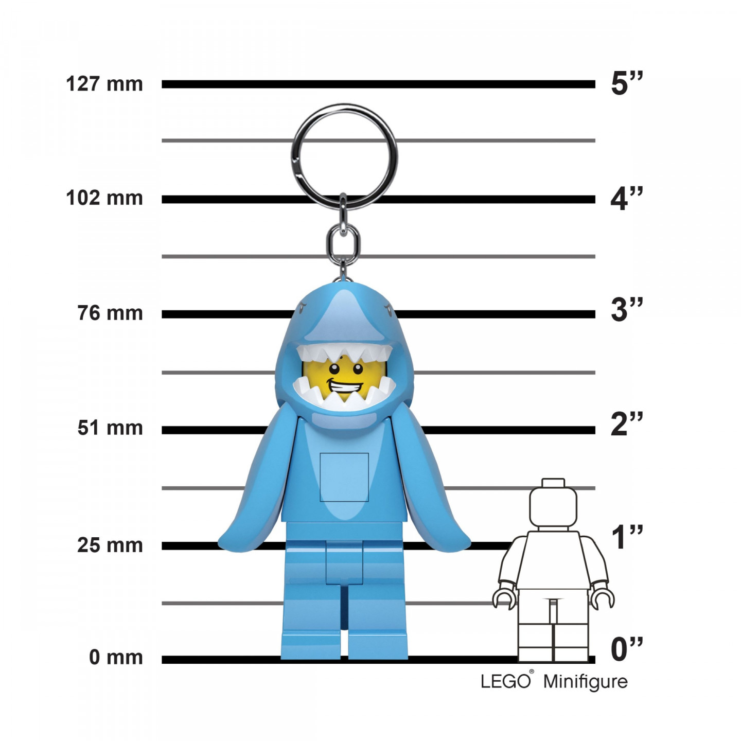 Man in haaienpak sleutellampje — Afbeelding 4