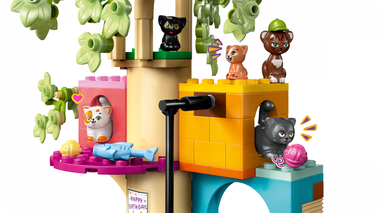 Kattenverjaardagsfeestje en boomhut — Afbeelding 4