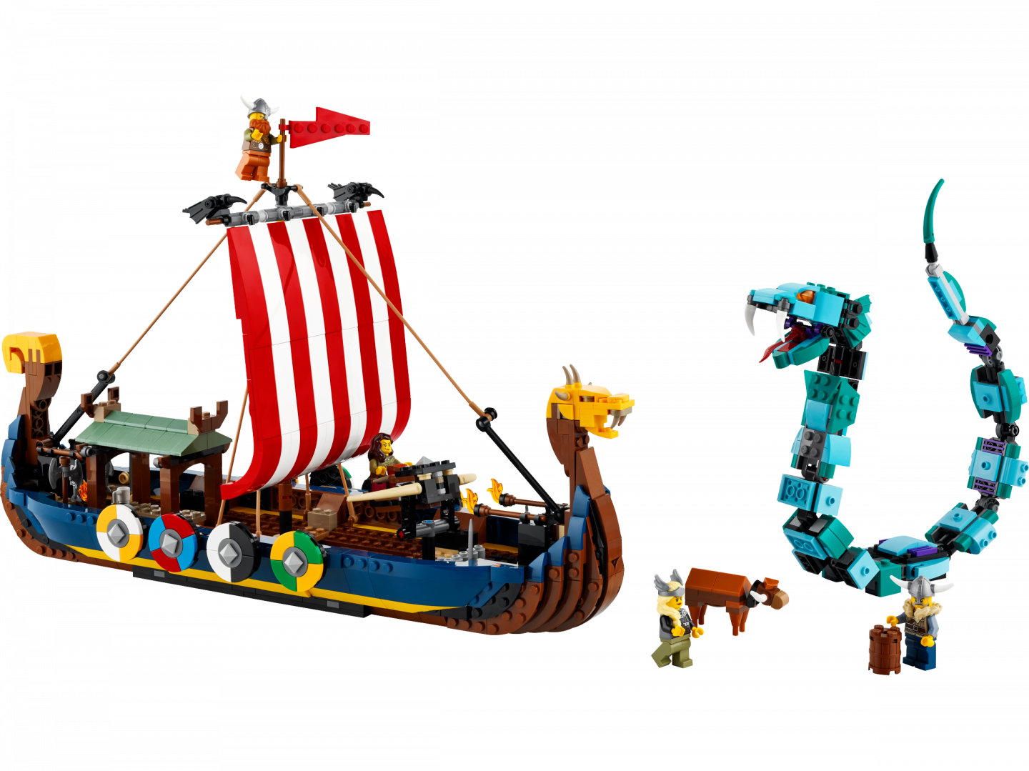 Vikingschip en de Midgaardslang