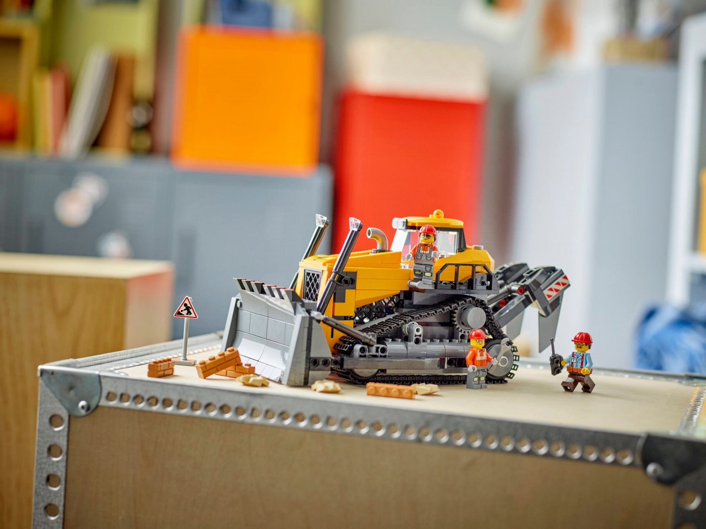 Gele bulldozer — Afbeelding 9