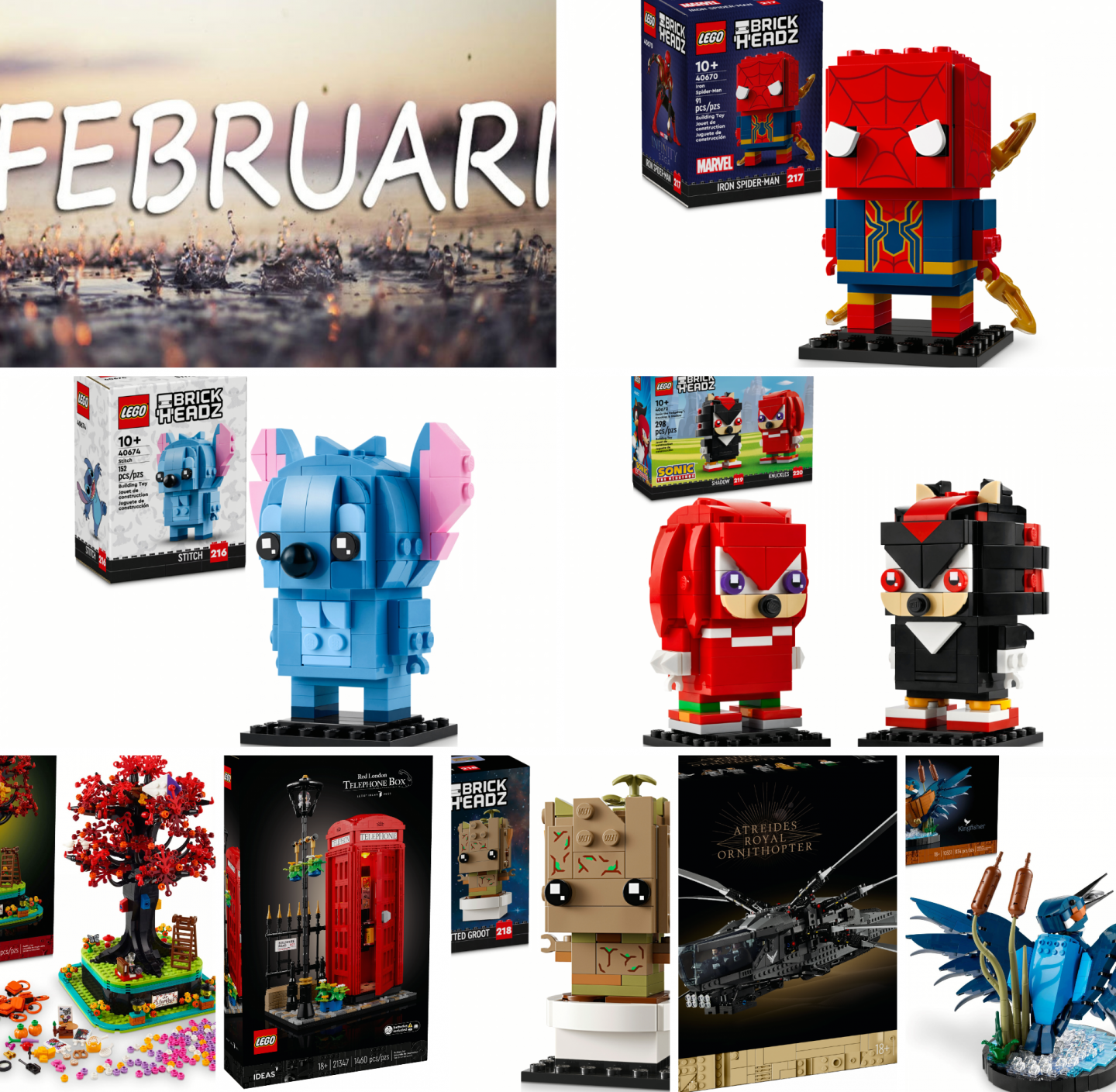 Alle LEGO sets die in februari uitkomen