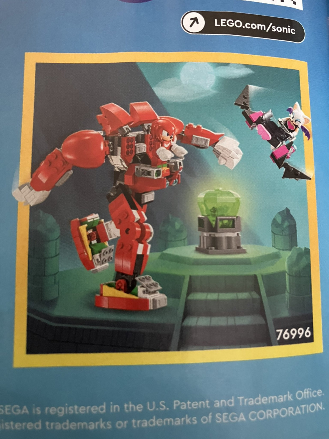 Nieuwe sonic LEGO set 76996 - Knuckles Mech voor januari 2024