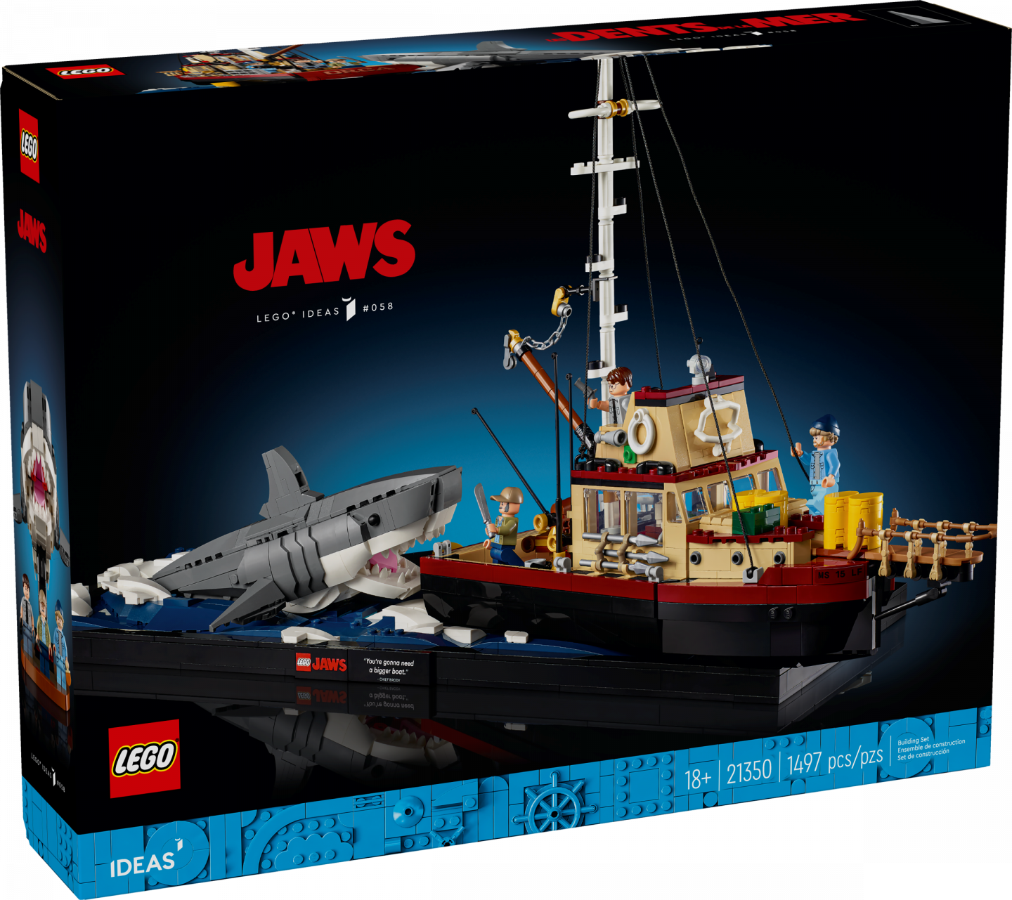 LEGO Ideas 21350 Jaws komt op 3 augustus