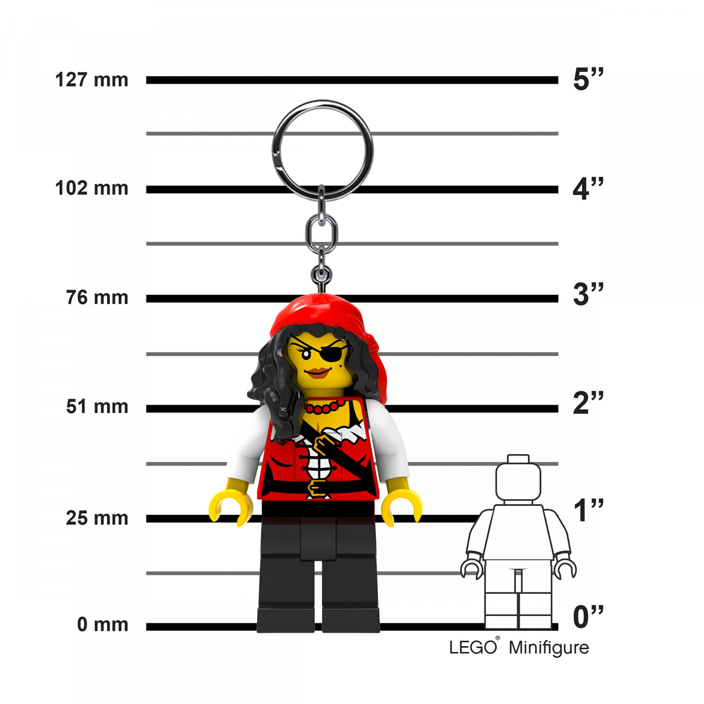 Piratenprinses sleutellampje — Afbeelding 3