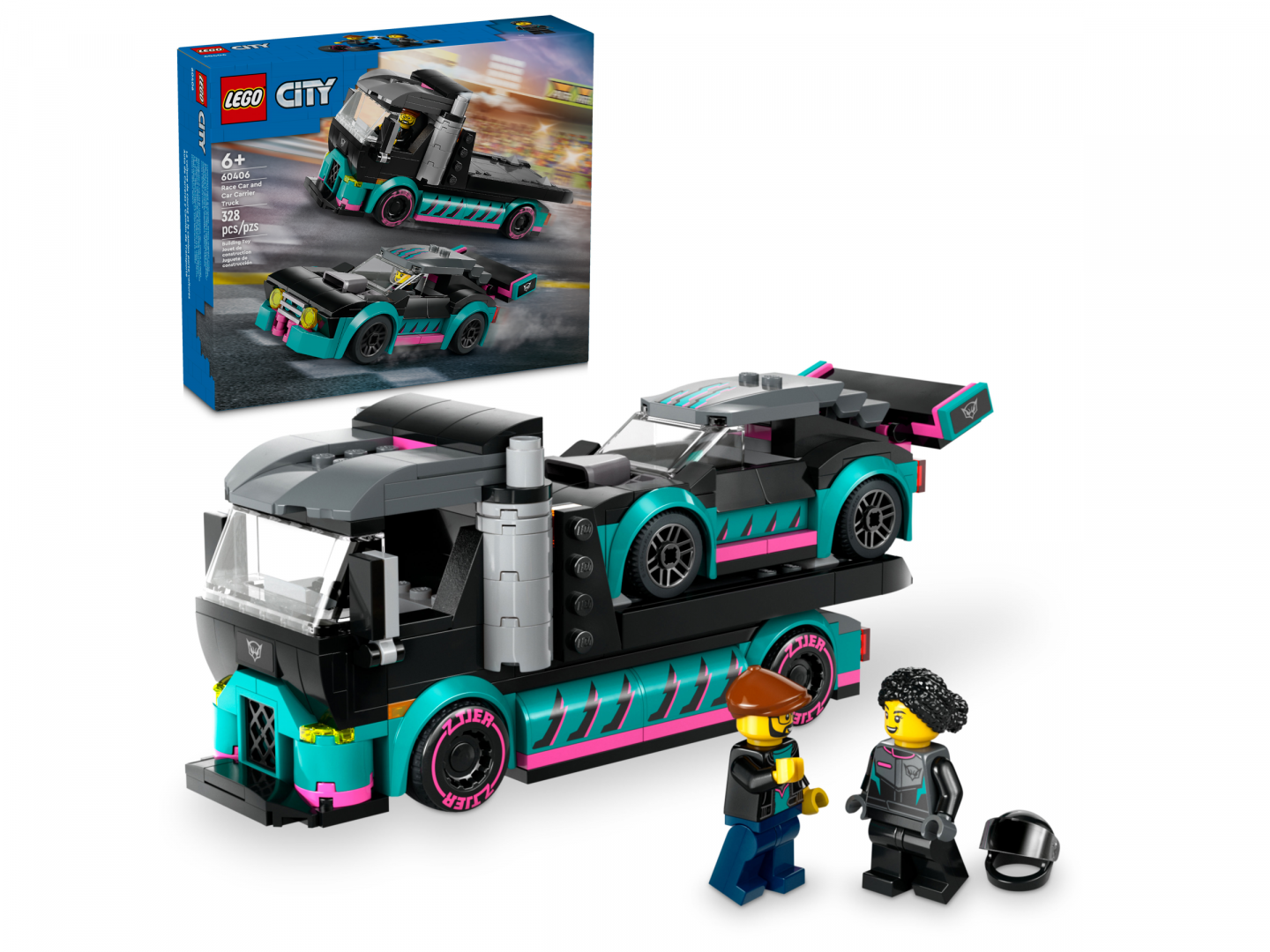 Raceauto en transporttruck — Afbeelding 2