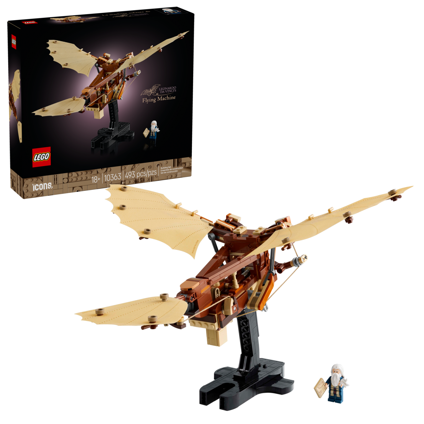 LEGO Icons 10363 Da Vinci’s flying machine: Een meesterwerk in miniatuur