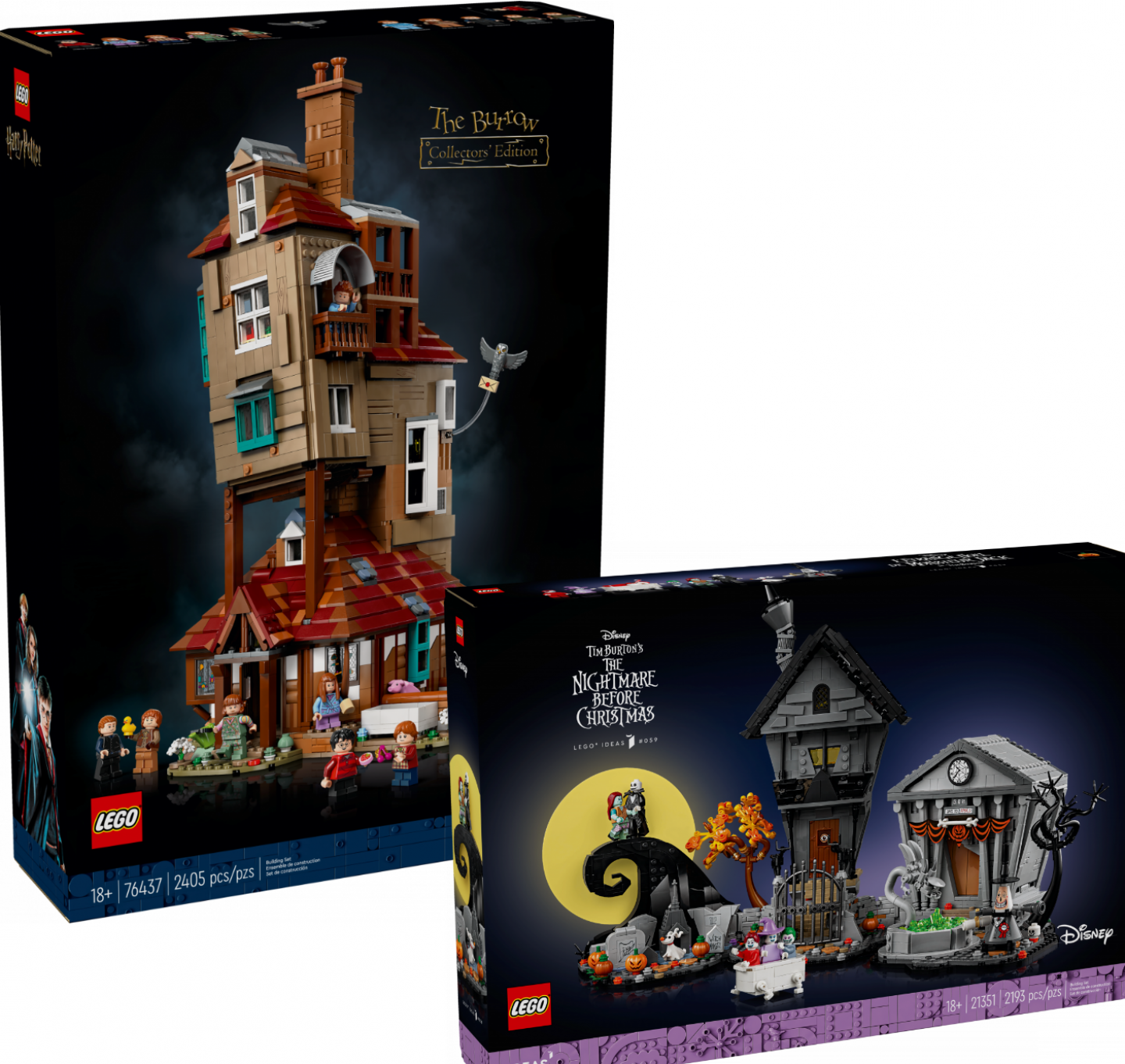 LEGO Harry Potter 76437 The Burrow collectors edition en  LEGO Ideas 21351 The nightmare before christmas vanaf nu te koop!