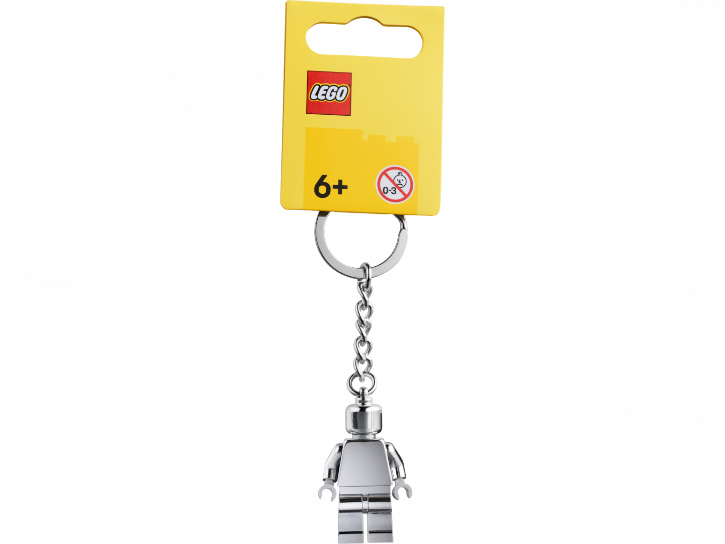 Zilverkleurige minifiguur sleutelhanger — Afbeelding 2