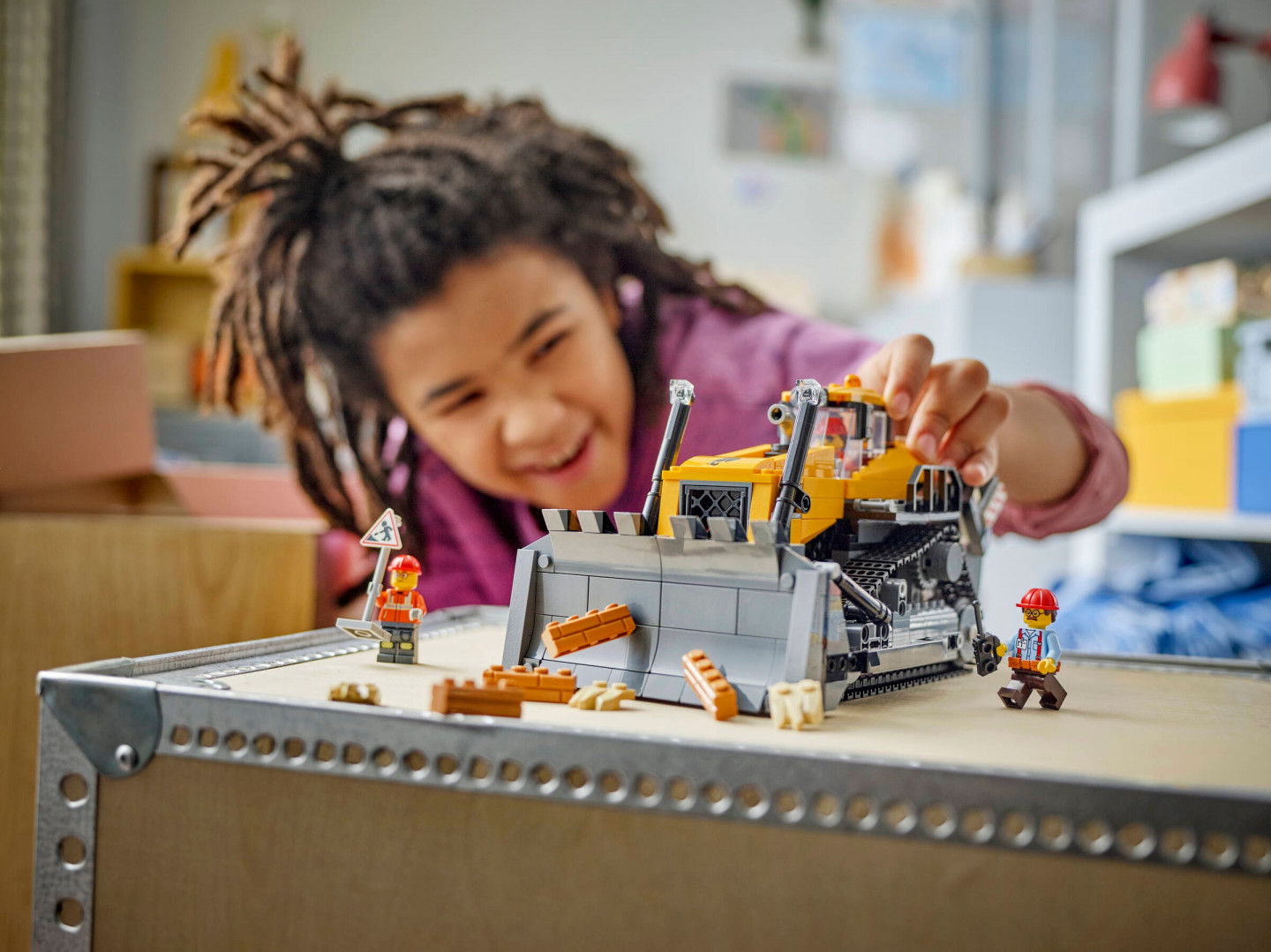 Gele bulldozer — Afbeelding 6