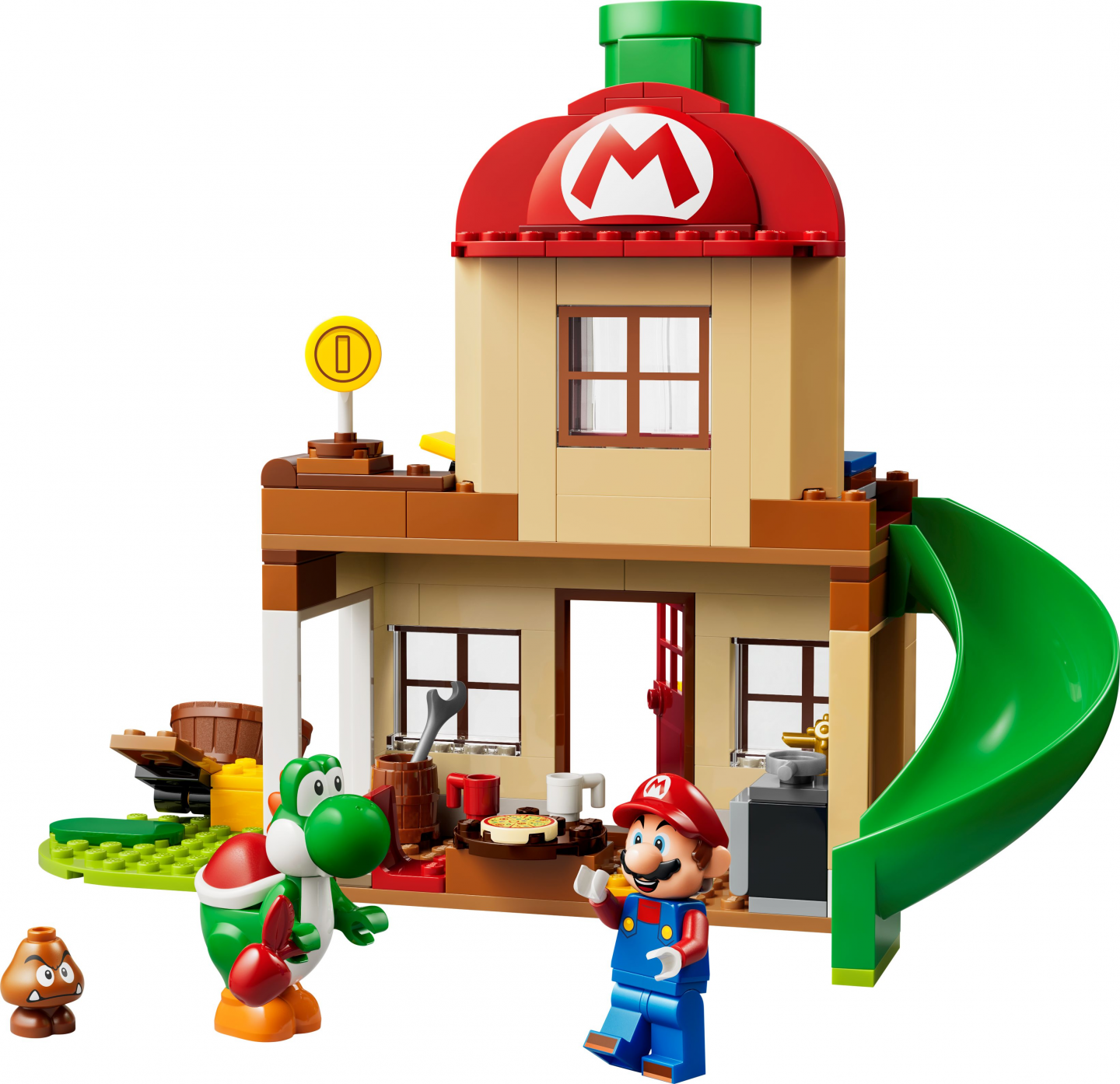 Yoshi bij Mario's huis