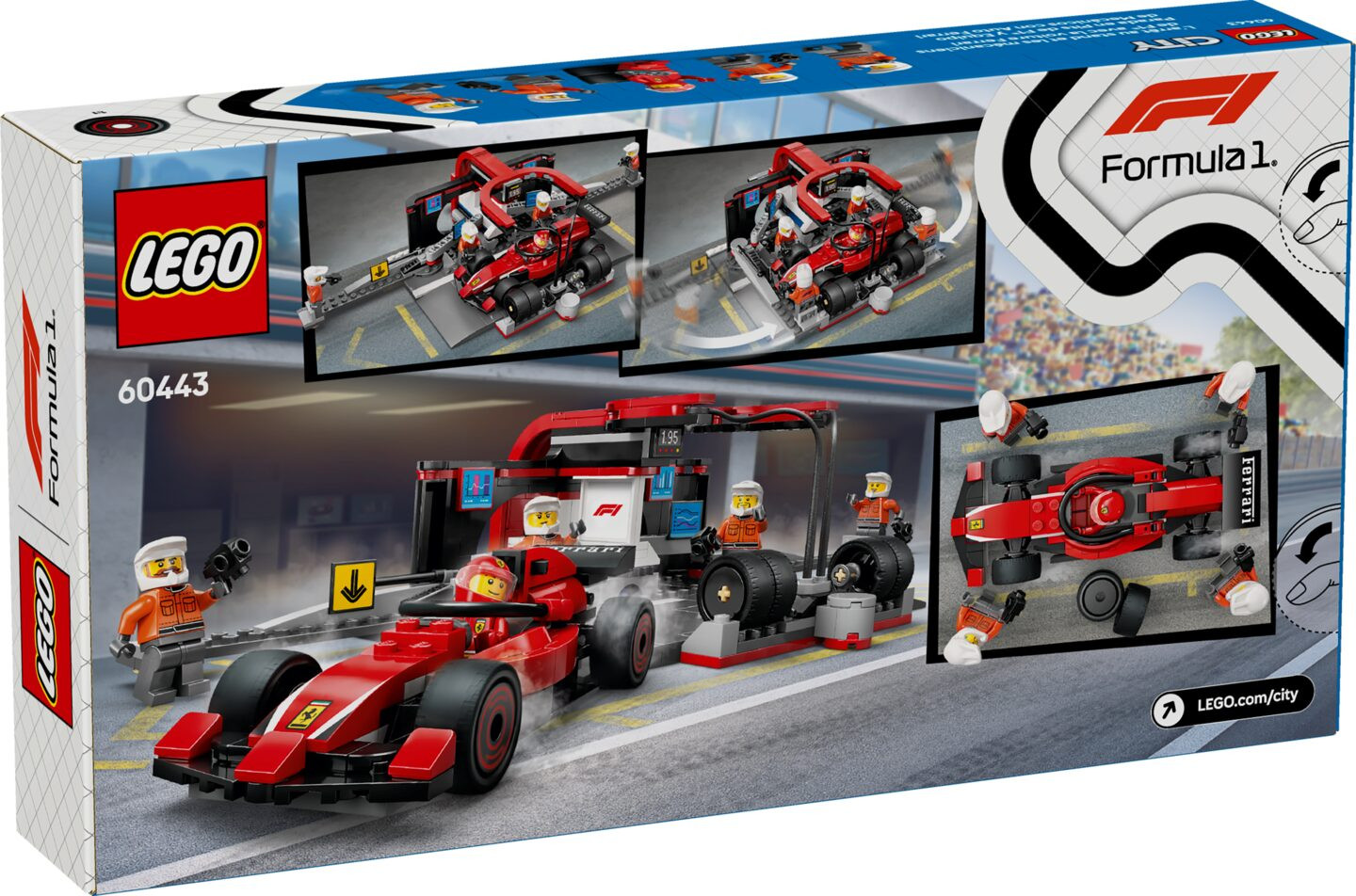 F1® pitstop en pitcrew met Ferrari auto — Afbeelding 7