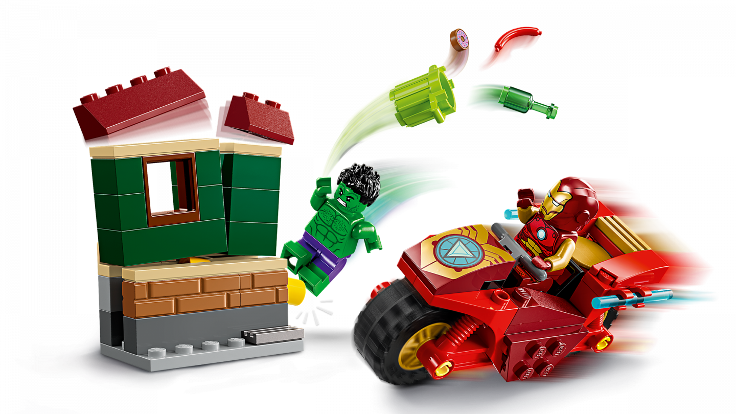 Iron Man met motor en de Hulk — Afbeelding 3