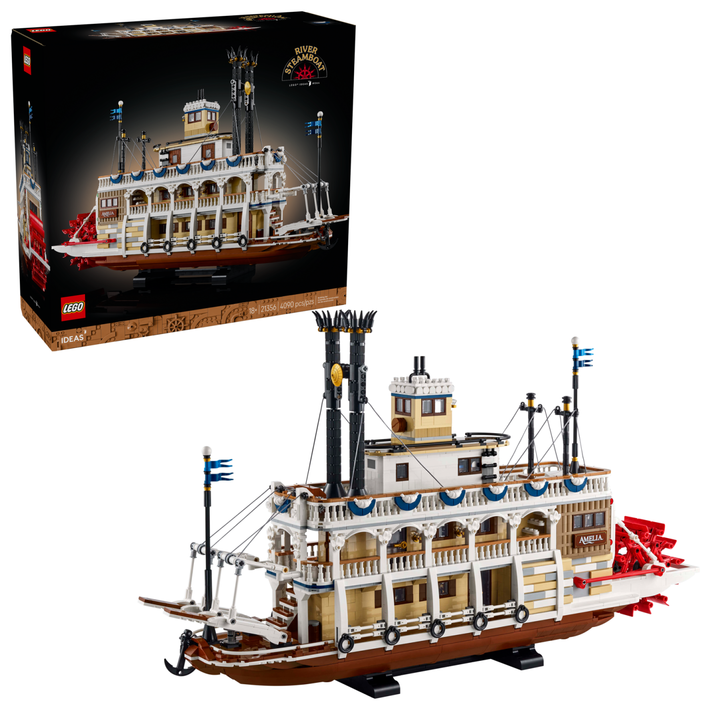 LEGO Ideas 21356 River Steamboat: Een Klassieke Stoomboot in LEGO-vorm