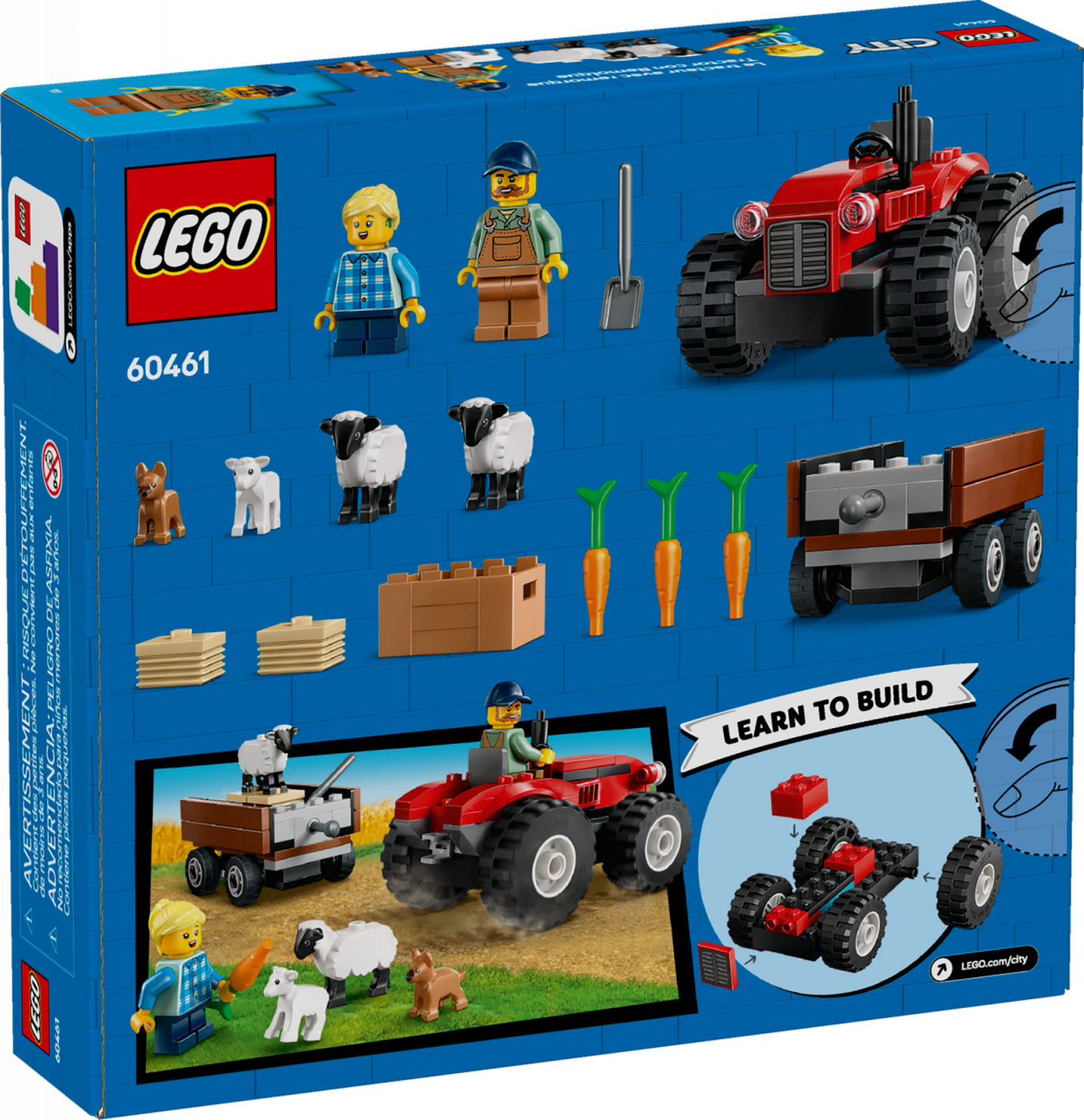 Rode tractor met aanhanger en schapen — Afbeelding 8