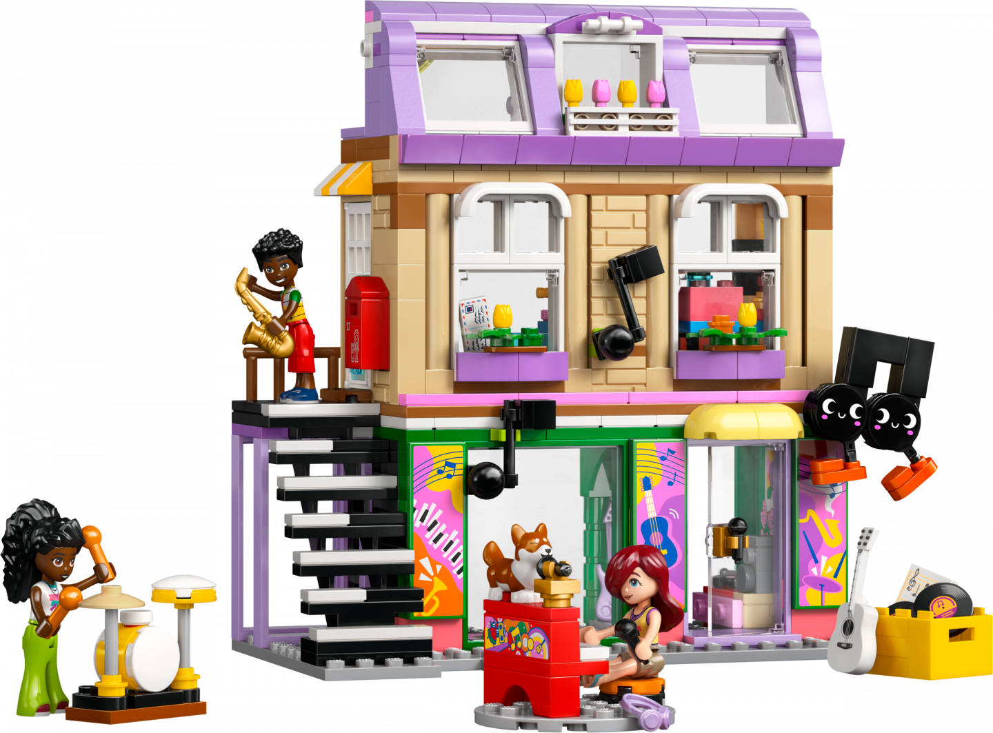 Muziekwinkel en appartement