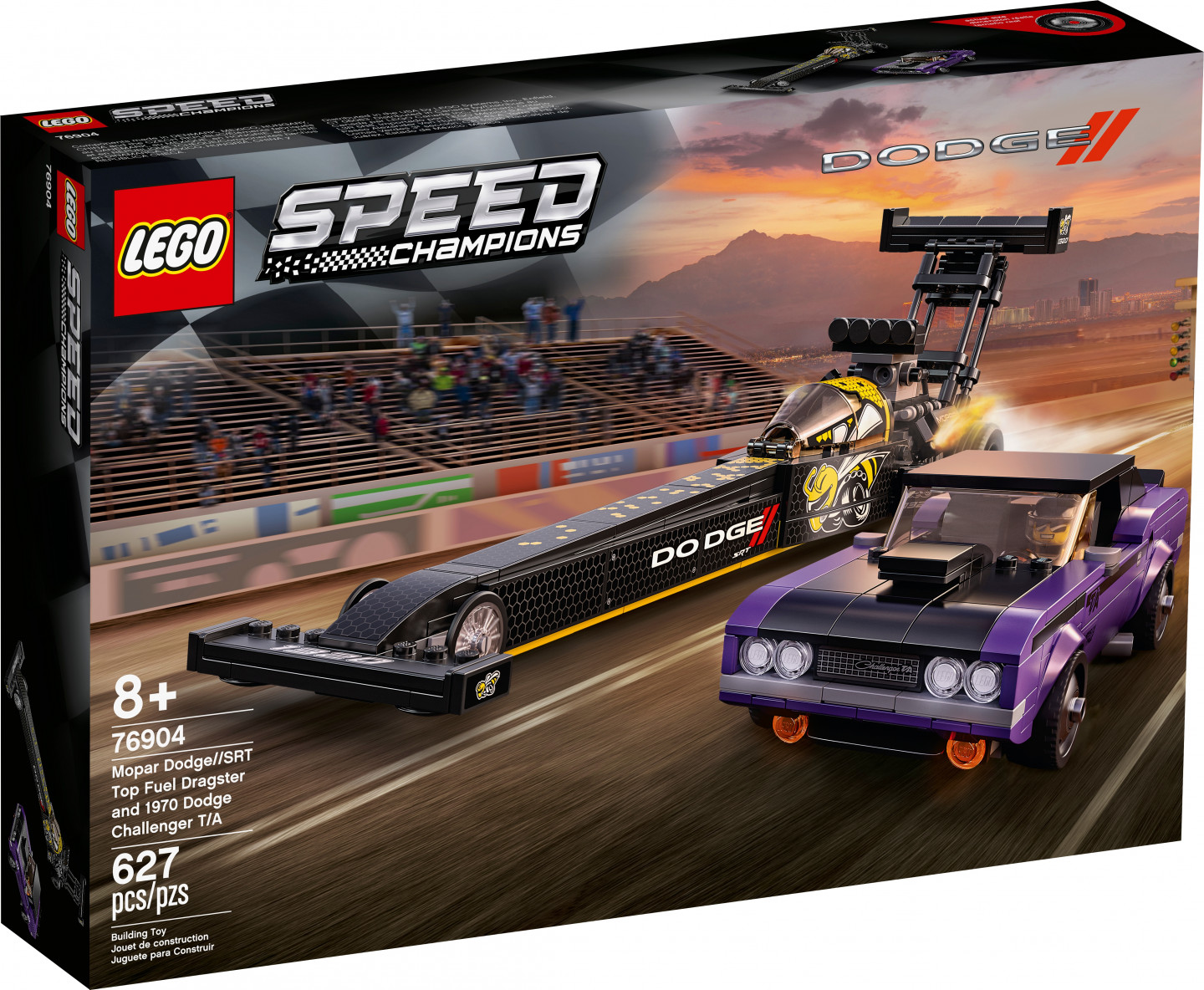 Mopar Dodge//SRT Top Fuel Dragster en 1970 Dodge Challenger T/A — Afbeelding 2