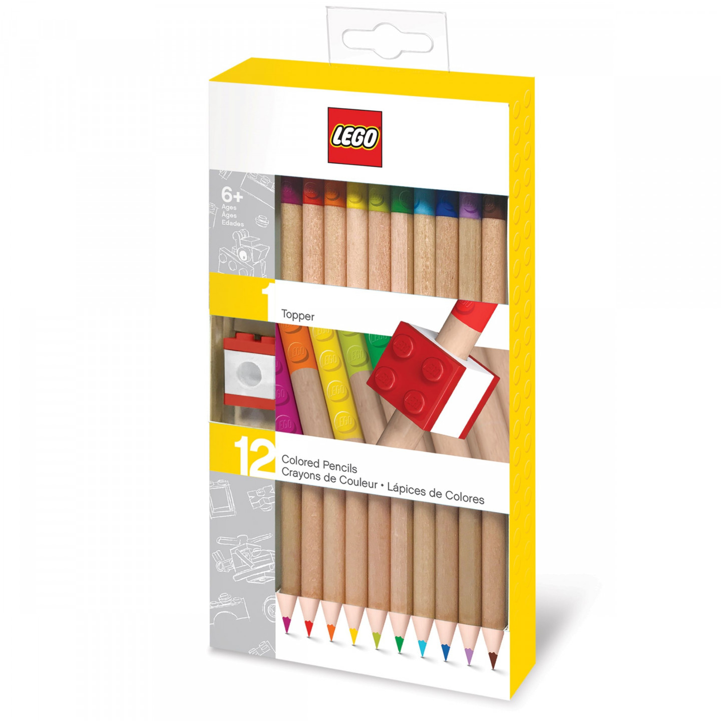 2.0 Set van 12 kleurpotloden met topper — Afbeelding 2