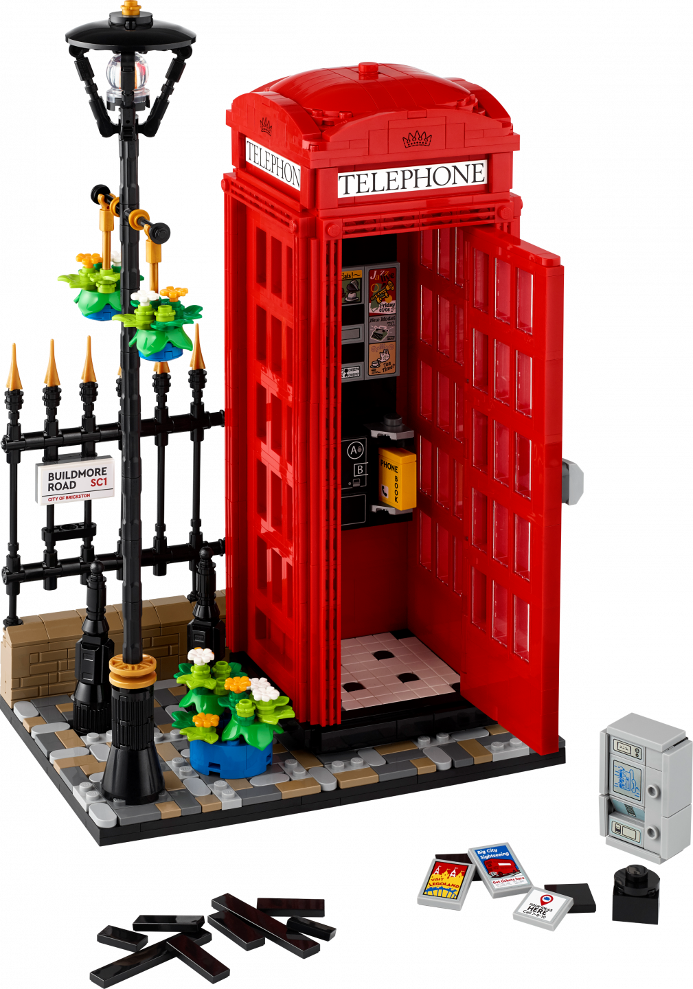 Rode Londense telefooncel