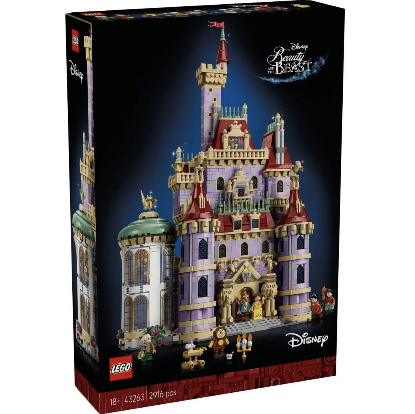 Eerste beelden van LEGO Disney 43263 Belle en het Beest kasteel onthuld