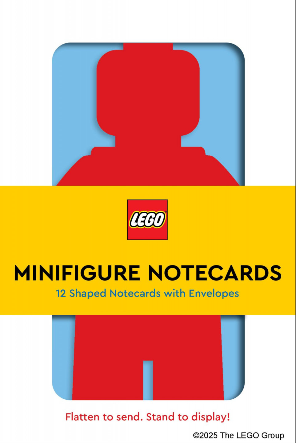 Minifiguurkaartjes: 12 voorgevormde kaarten met enveloppen