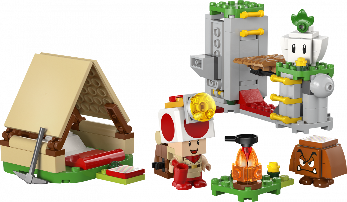 Toad-baas' kampeerplaats