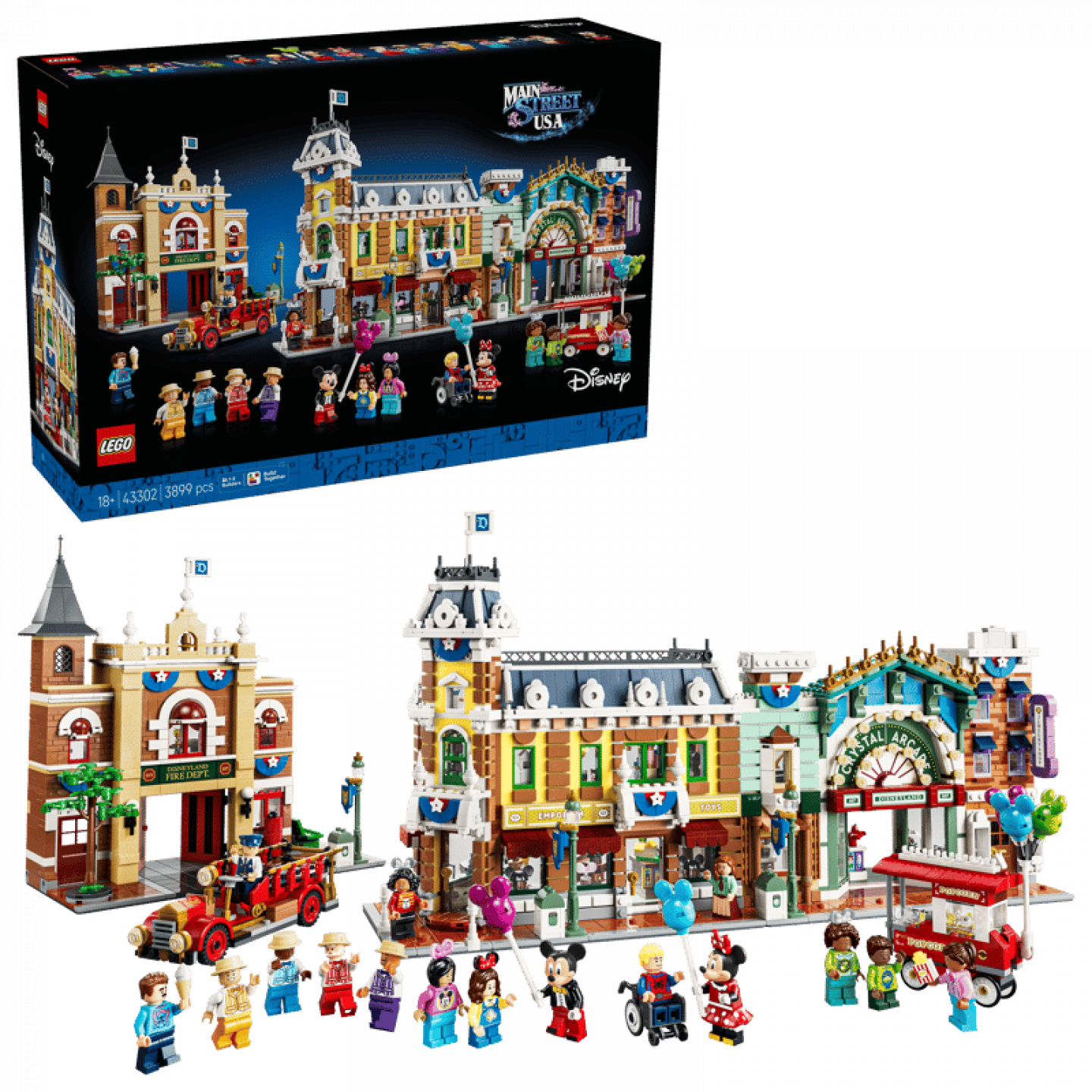 Officiële release van LEGO Disney 43302 Disneyland Main Street U.S.A. onthuld