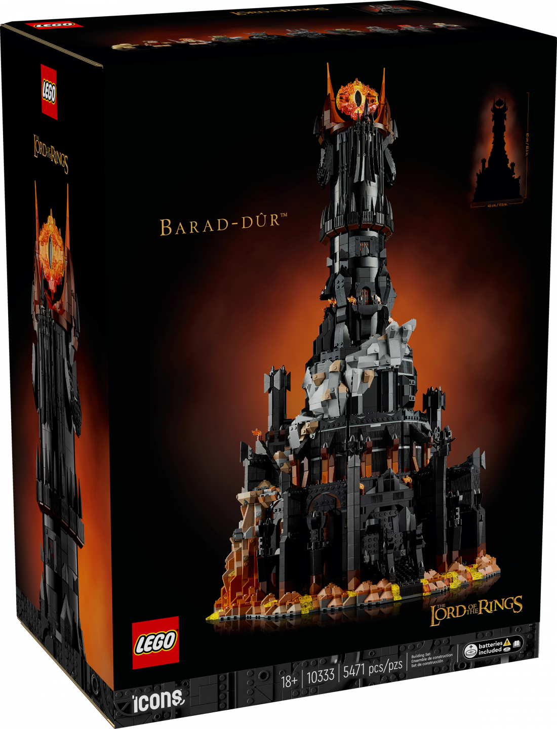 LEGO Icons 10333: The Lord of the Rings - Barad-dûr vandaag verkrijgbaar voor LEGO insiders!