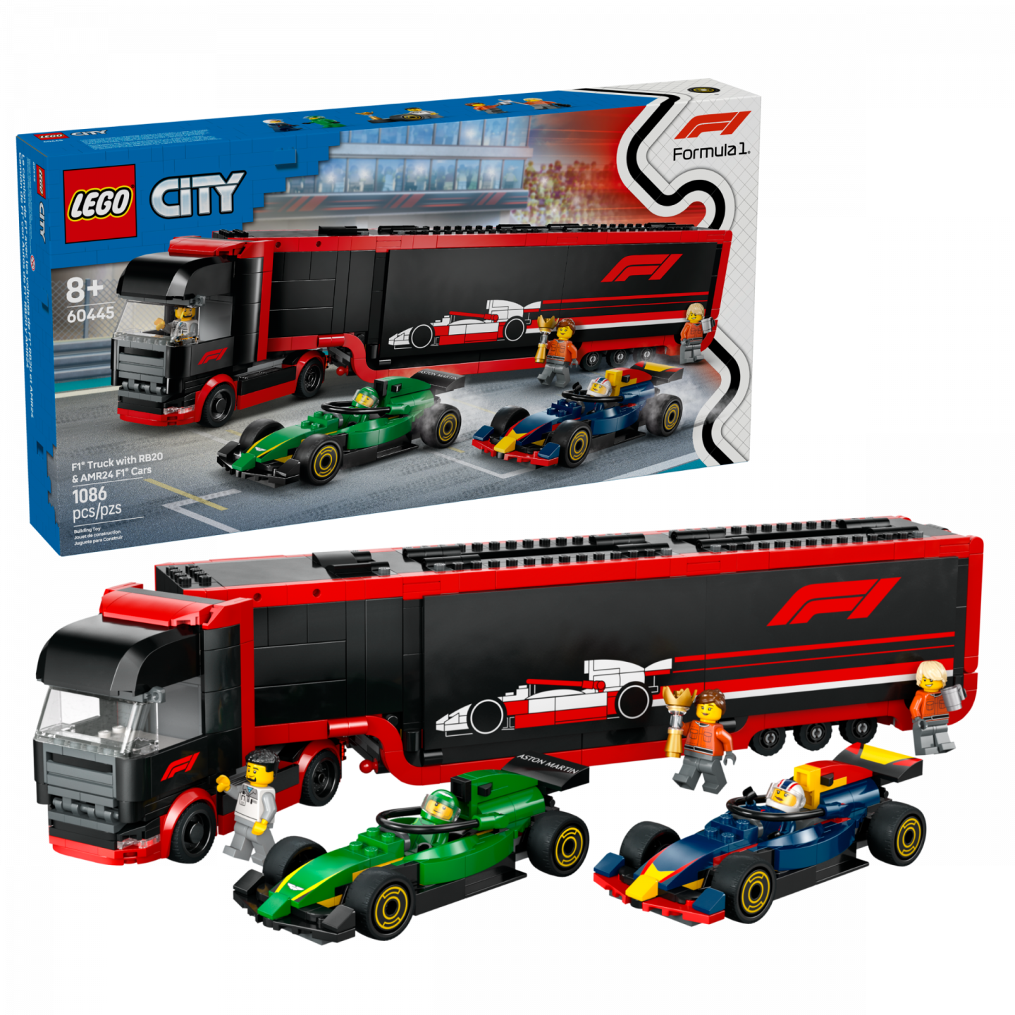 F1® truck met RB20 en AMR24 F1® auto's — Afbeelding 2