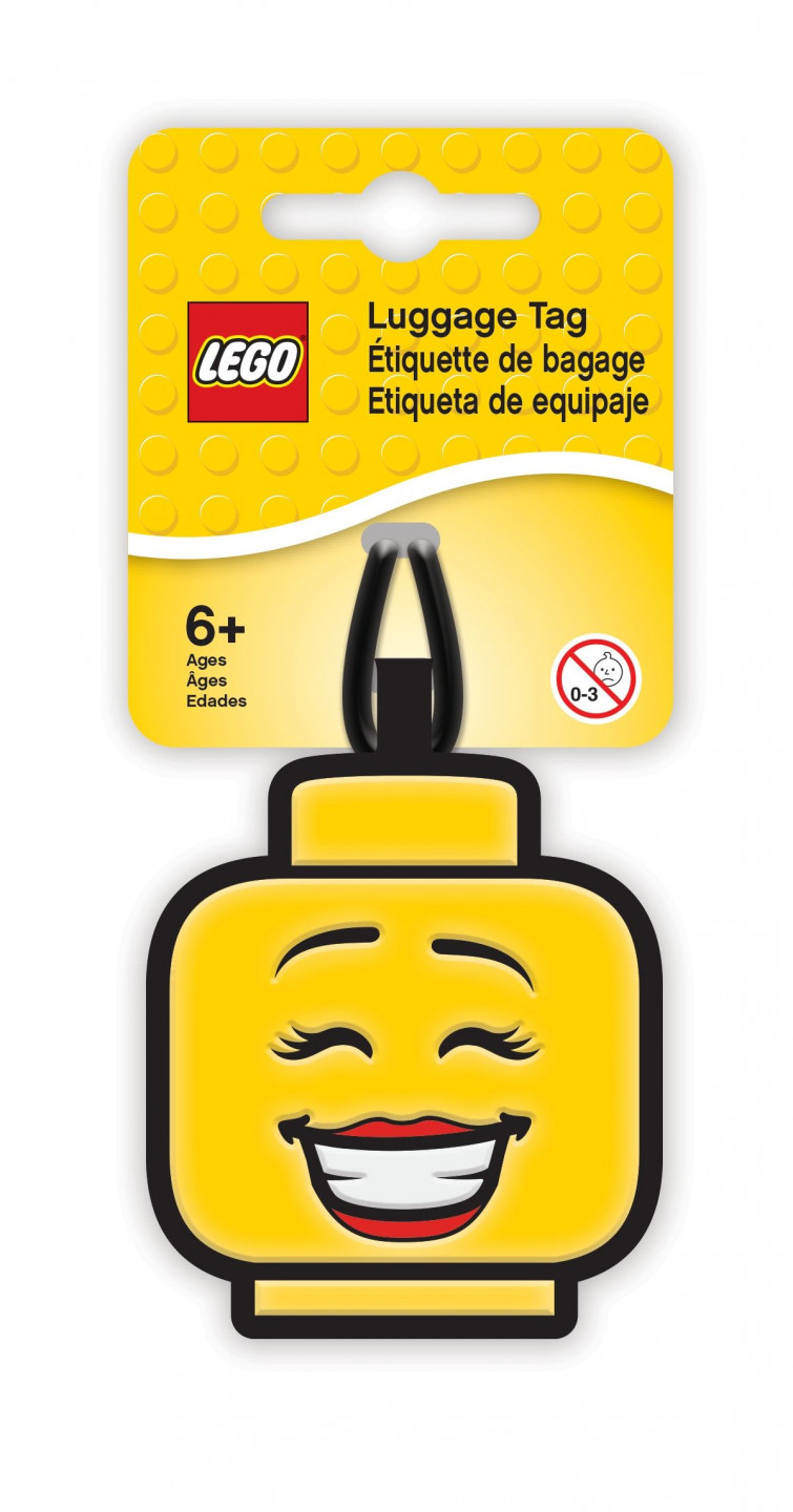 LEGO bagagelabel met meisjesgezicht