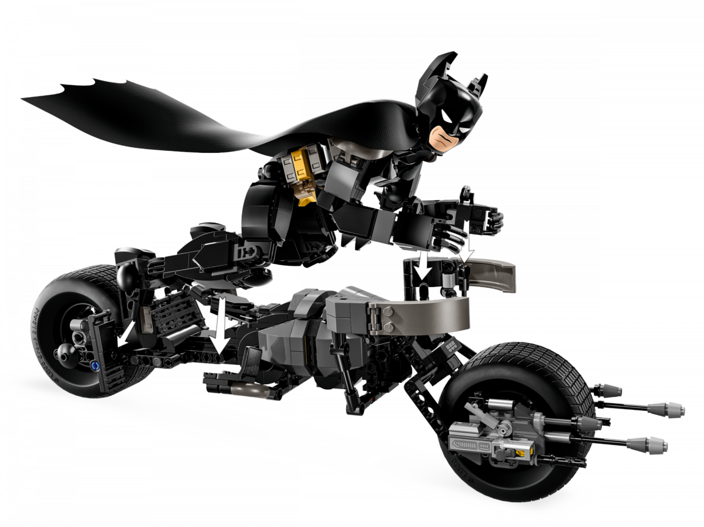 Batman™ bouwfiguur en de Bat-Pod motor — Afbeelding 4