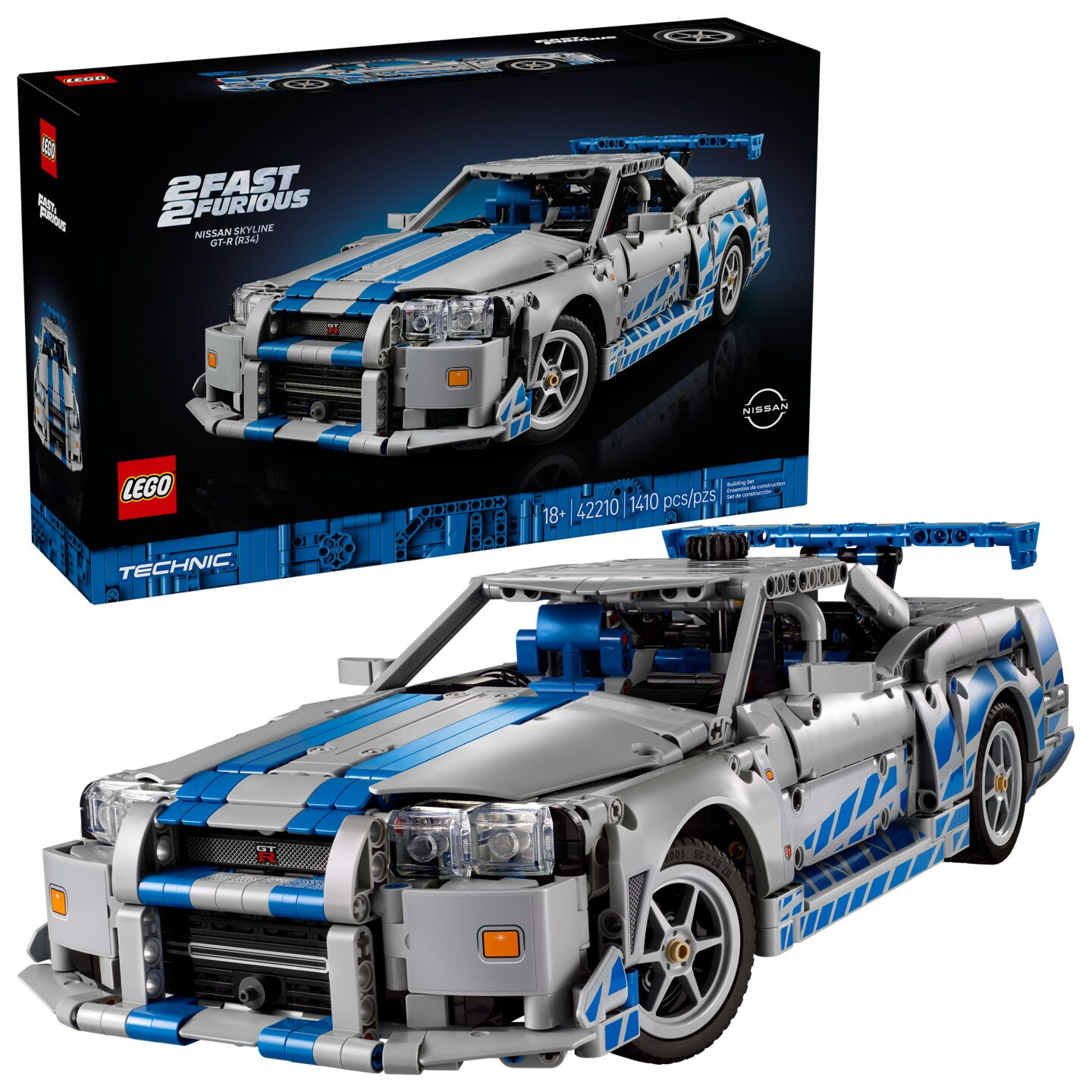 2 Fast 2 Furious Nissan Skyline GT-R (R34) auto — Afbeelding 2