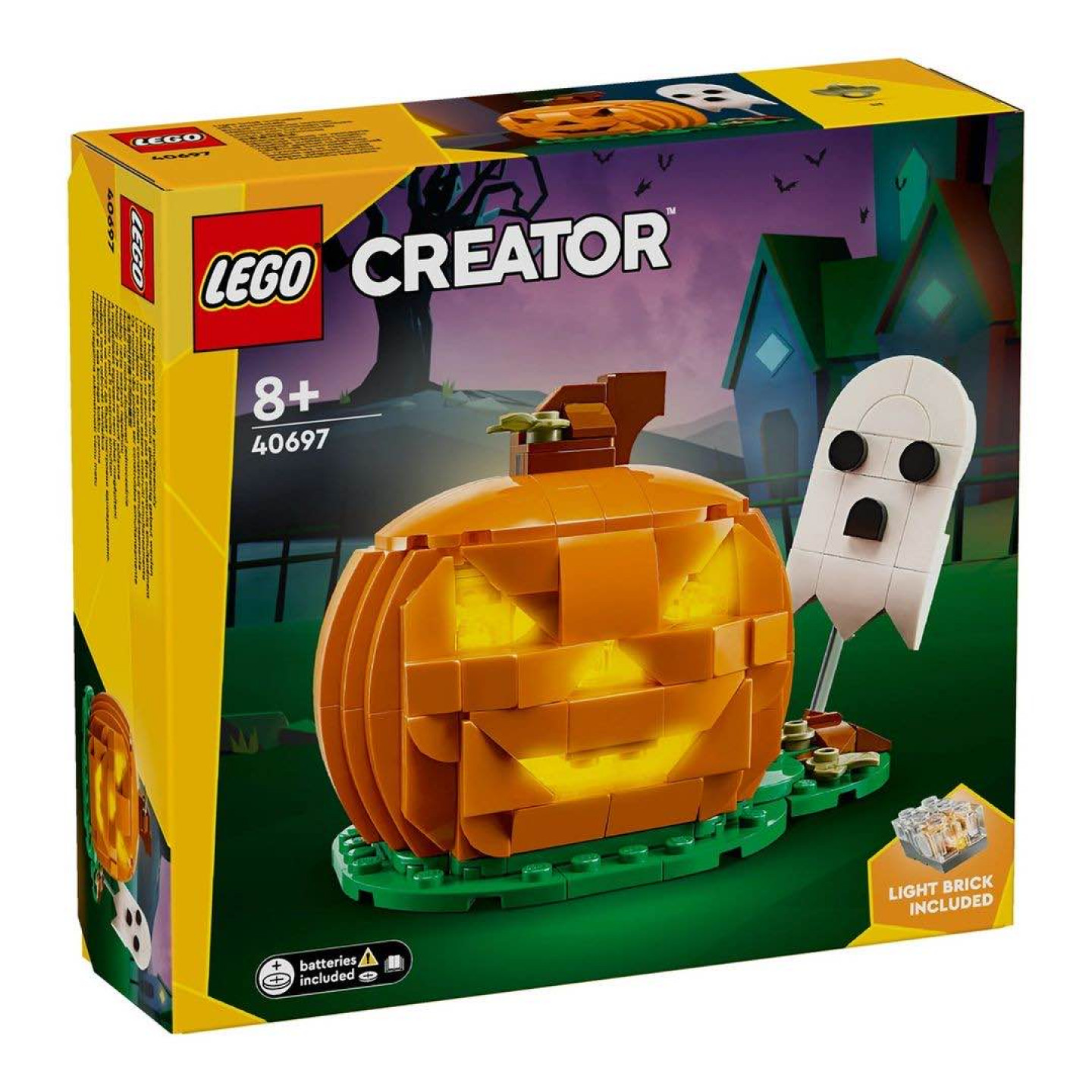 GWP LEGO 40697 Light Up Jack-o'-Lantern: Halloween komt tot leven