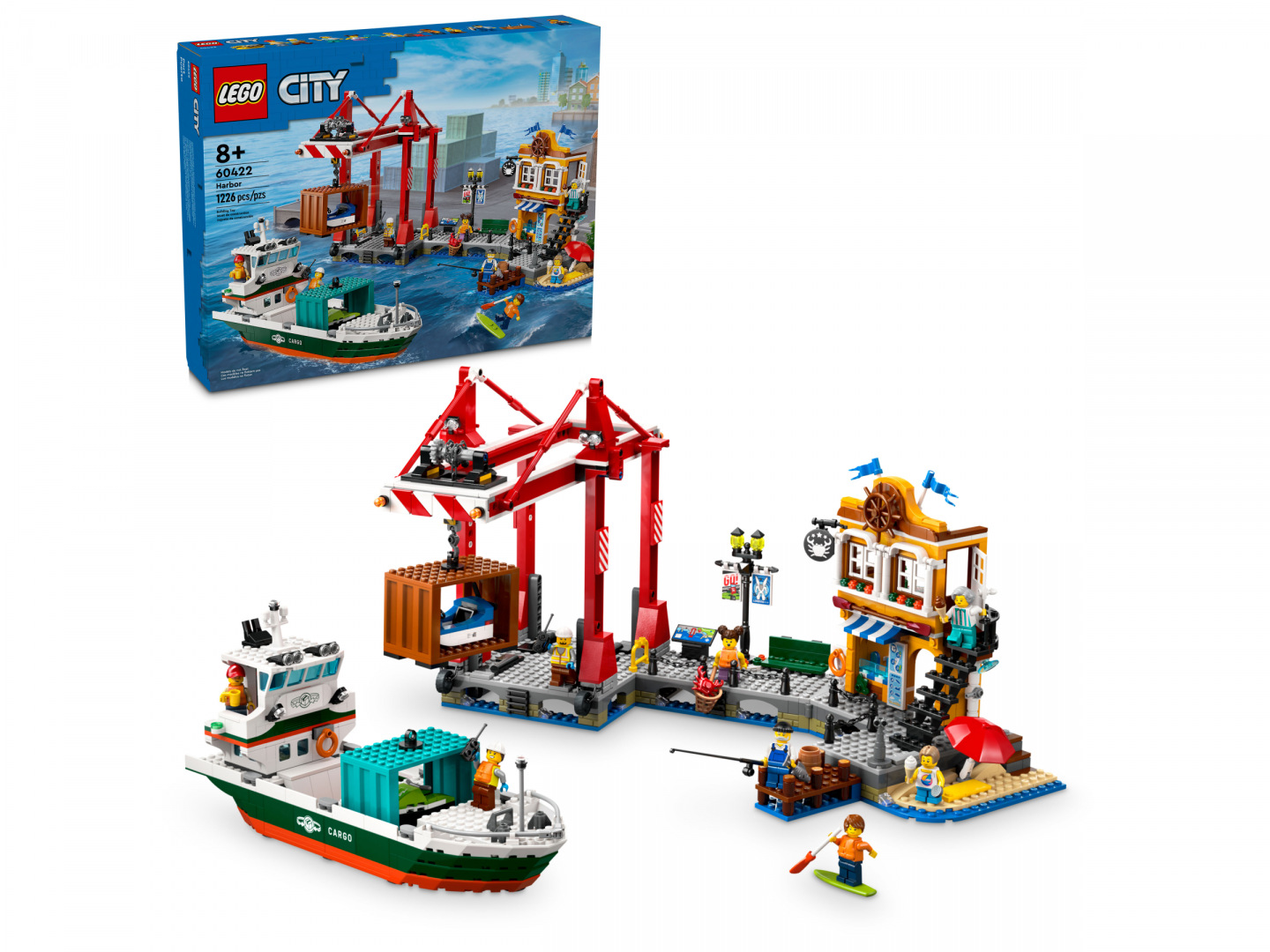Haven met vrachtschip — Afbeelding 2