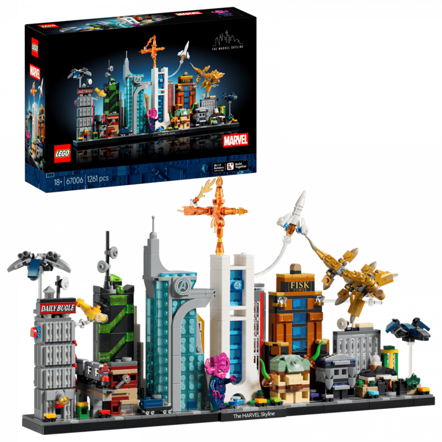 LEGO Marvel 67006 De Marvel skyline is nu te pre-orderen voor €99,99