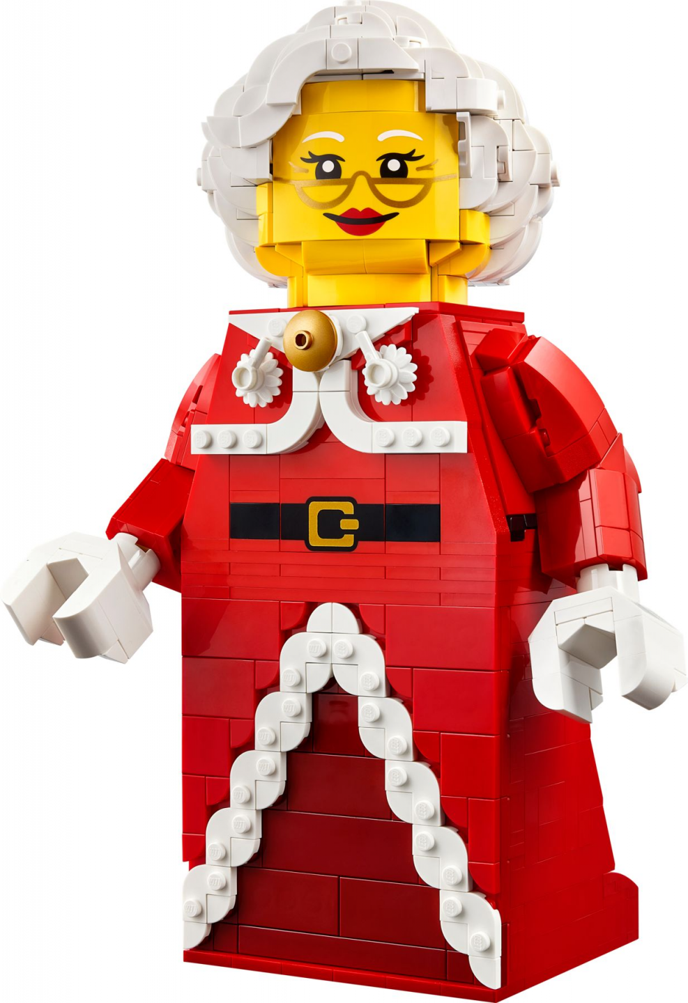Grote minifiguur van de Kerstvrouw