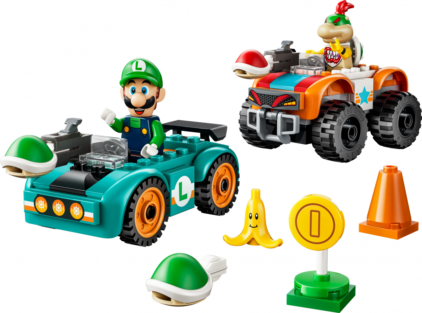 Mario Kart - Luigi en Bowser Jr.'s race