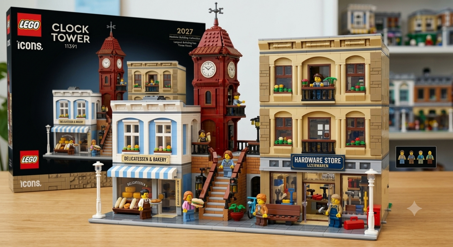 LEGO Icons 11391 Clock Tower wordt de Modular Building van 2027