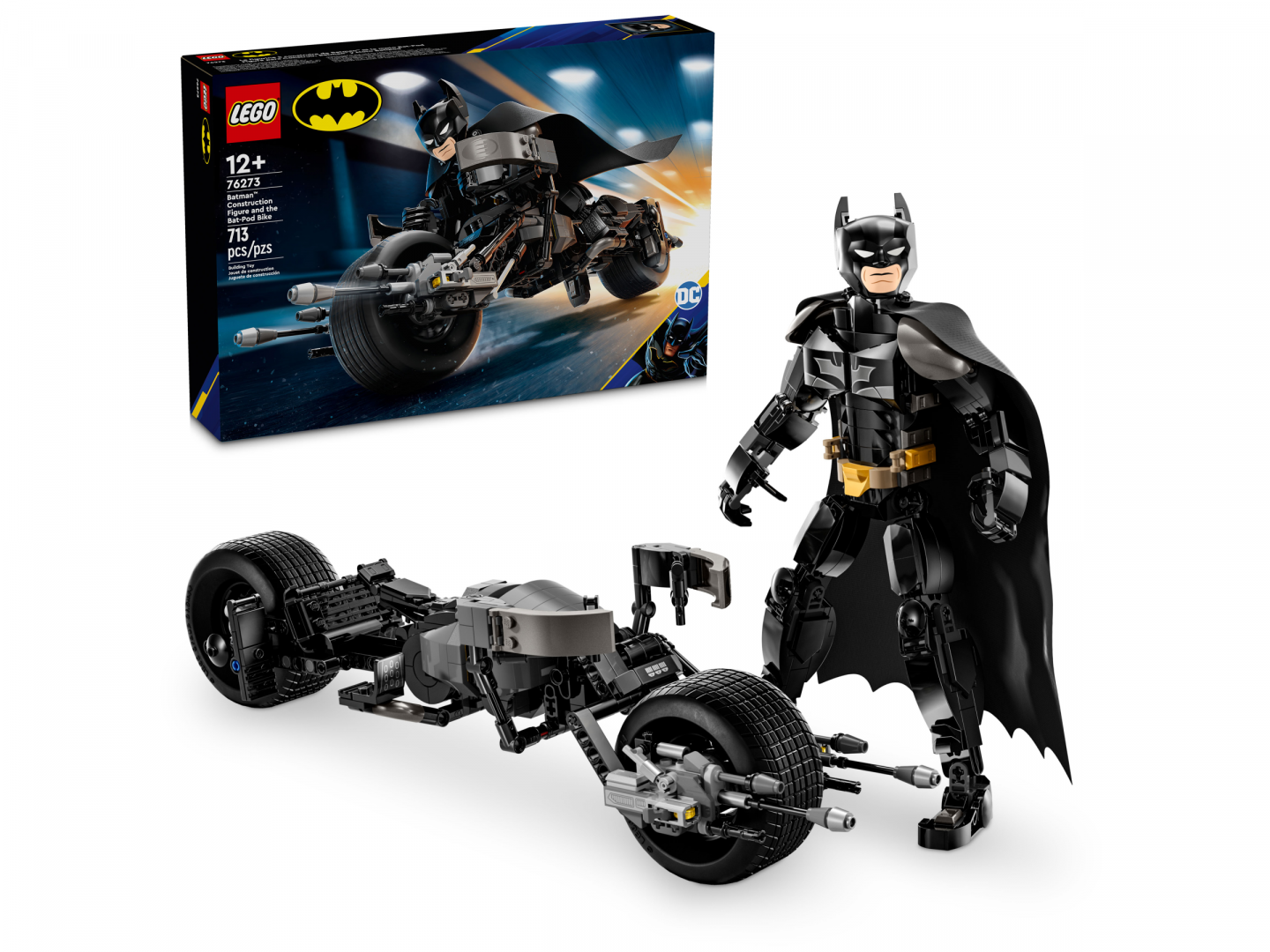 Batman™ bouwfiguur en de Bat-Pod motor — Afbeelding 2