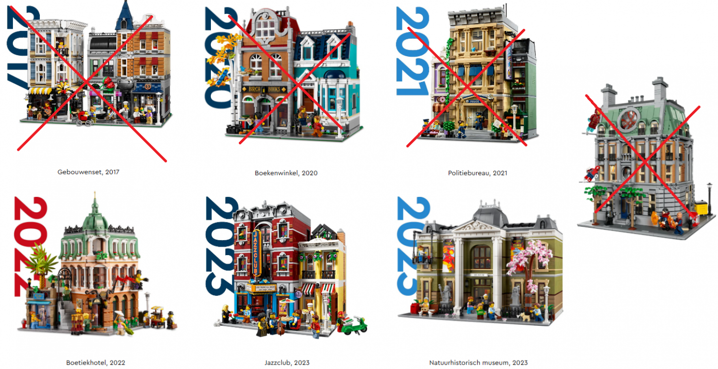Deze vier LEGO modulars zijn na dit jaar niet meer in productie