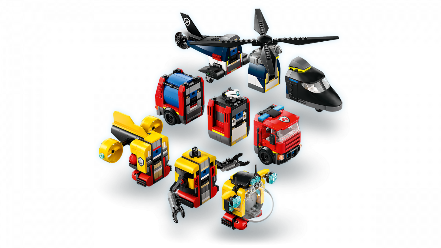 Helikopter, brandweerauto en onderzeeër remix — Afbeelding 3