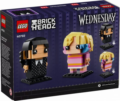 LEGO BrickHeadz 40750 Wednesday en Enid komt op 1 oktober 2024