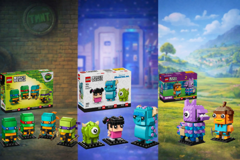 Drie nieuwe LEGO BrickHeadz sets aangekondigd voor 2026