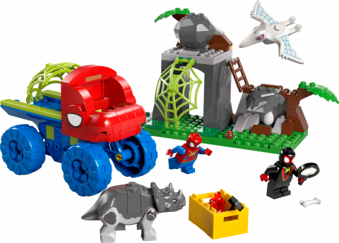 Team Spidey reddingsmissie met dinotruck