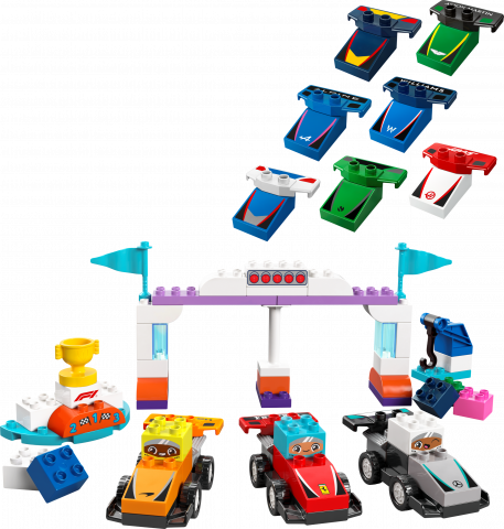 F1® team racewagens en coureurs