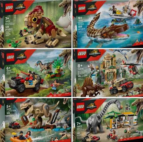 Zes nieuwe LEGO Jurassic World Rebirth-sets aangekondigd voor 1 juni 2025