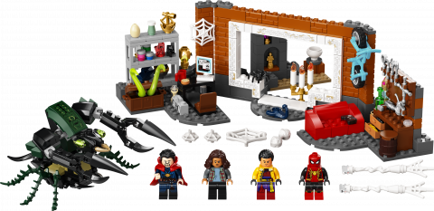 Spider-Man bij de Sanctum uitvalsbasis