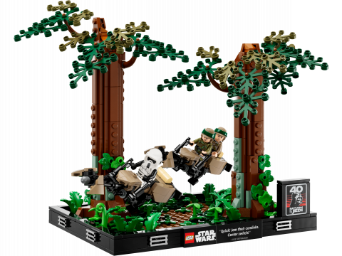 Endor™ speederachtervolging diorama