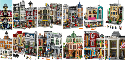 Een overzicht van de LEGO Modular buildings collectie