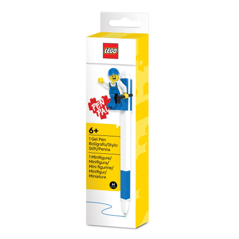 Penvriend gelpen met minifiguur - blauw